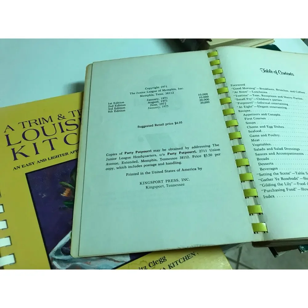 Southern Cookbooks: Mississippi, Louisiana, Junior League, Vintage 70s, 80s, 90s
